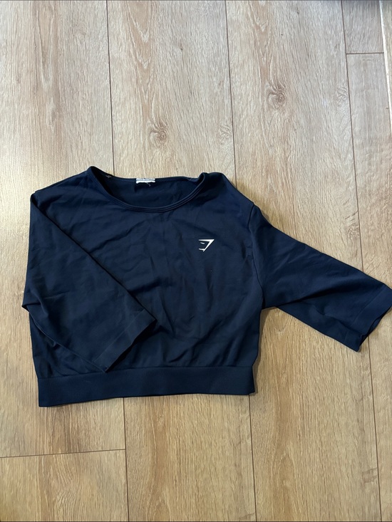 Gymshark Tops - Gymshark Navy Cropped Performance Top